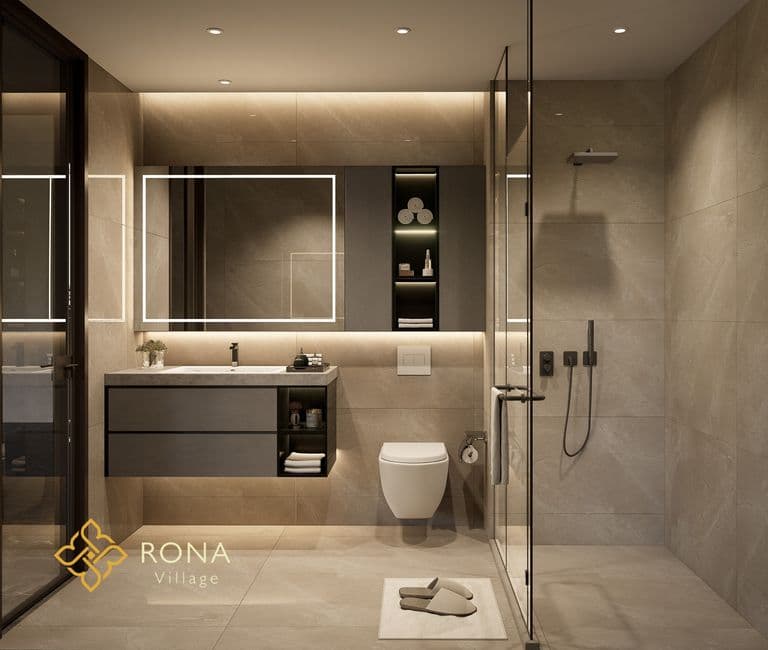 Modern bathroom interior